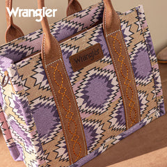 Wrangler Dual Sided Print Canvas Tote Bag