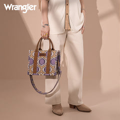 Wrangler Dual Sided Print Canvas Tote Bag
