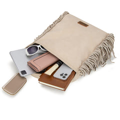 Wrangler Fringe Studded Hobo Bag