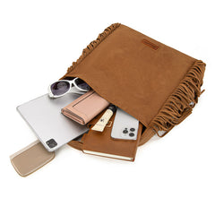 Wrangler Fringe Studded Hobo Bag