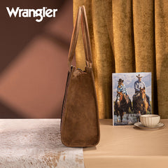 Wrangler Vintage Tooled Aztec Pattern Print Concealed Carry Large Tote