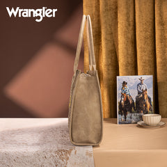 Wrangler Vintage Tooled Aztec Pattern Print Concealed Carry Large Tote