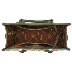 Wrangler Sherpa Aztec Canvas Tote Bag