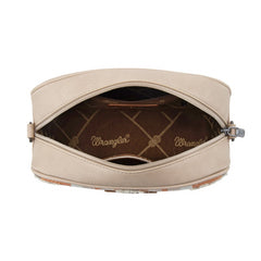 Wrangler Sherpa Aztec Canvas Crossbody