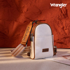 WG87-324 Wrangler Sling Bag/Crossbody/Chest Bag - Beige-Brown