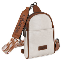 WG87-324 Wrangler Sling Bag/Crossbody/Chest Bag - Beige-Brown