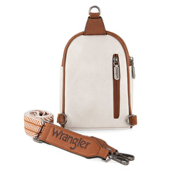 WG87-324 Wrangler Sling Bag/Crossbody/Chest Bag - Beige-Brown