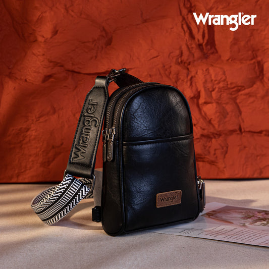 WG87-324 Wrangler Sling Bag/Crossbody/Chest Bag - Black