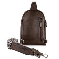WG87-324 Wrangler Sling Bag/Crossbody/Chest Bag - Coffee