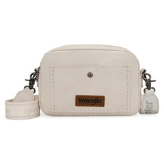 Wrangler Dual Zipper Stitch Crossbody Bag