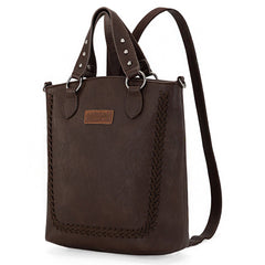 WG94G-9110 Wrangler Tote Convertible Backpack/Crossbody Bag - Coffee