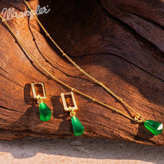 Wrangler Gold Plated Minimalist Pendant Jewelry Sets