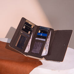 Trinity Ranch Hair-On Cowhide Saddle Shape Collection Wallet