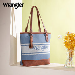 Wrangler Logo Waxed Canvas Tote