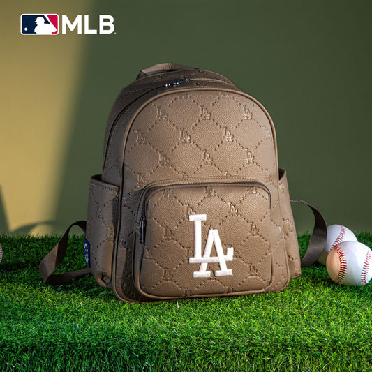 MLB Los Angeles Dodgers Sports Baseball Backpack-Camel