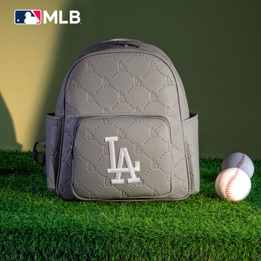 MLB Los Angeles Dodgers Sports Baseball Backpack-Grey