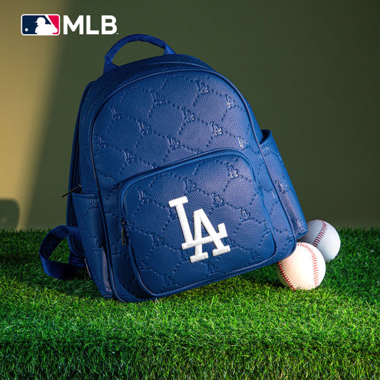 MLB Los Angeles Dodgers Sports Baseball Backpack-Blue
