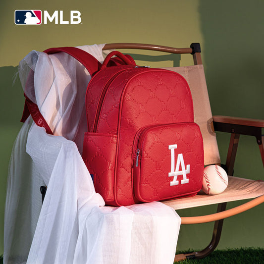 MLB Los Angeles Dodgers Sports Baseball Backpack-Red