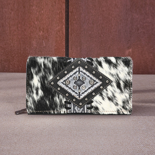 Trinity Ranch Hair-On Cowhide Wallet