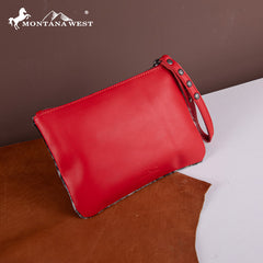 Montana West Hair-On Cowhide Leather Wristlet