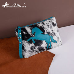 Montana West Hair-On Cowhide Leather Wristlet