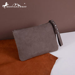 Montana West Hair-On Cowhide Leather Wristlet