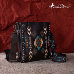 Montana West Aztec Embroidered Collection Concealed Carry Crossbody