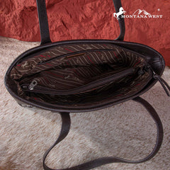 Montana West Aztec Embroidered Collection Concealed Carry Tote