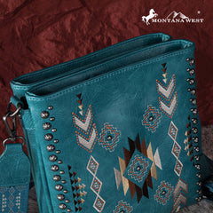 Montana West Aztec Embroidered Collection Concealed Carry Crossbody