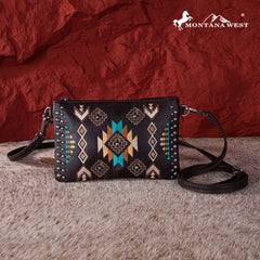 Montana West Embroidered Collection Clutch/Crossbody