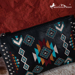 Montana West Embroidered Collection Clutch/Crossbody
