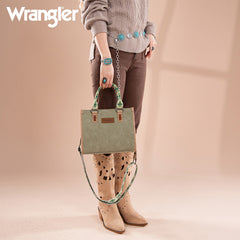 Wrangler Aztec Print Tote/Crossbody