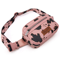 Wrangler Cow Print Belt Bag/Fanny Pack