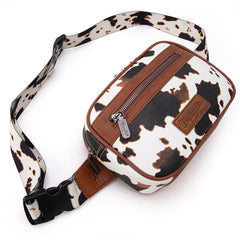 Wrangler Cow Print Belt Bag/Fanny Pack