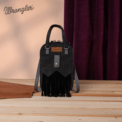 Wrangler Fringe Western Mini Crossbody Bag
