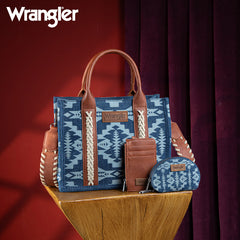 Wrangler Aztec Print Tote Bag Set