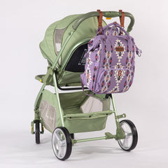 2024 New Wrangler Aztec Southwestern Pattern Dual Sided Print Multi-function Backpack-Lavender