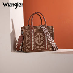 Wrangler Aztec Print Tote Bag Set