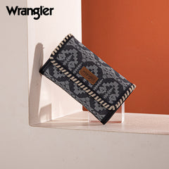 Wrangler All-Over Aztec Print Convertible Wallet