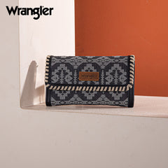 Wrangler All-Over Aztec Print Convertible Wallet