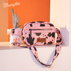 Wrangler Cow Print Belt Bag/Fanny Pack