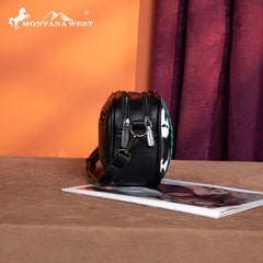 Montana West Tooled Whipstitch Crossbody Bag