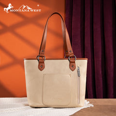 Montana West Embroidered Floral Cut-out Tote Bag