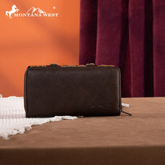 Montana West Embroidered Floral Cut-out Tote Bag