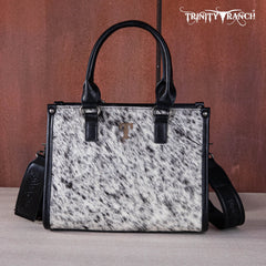 Trinity Ranch Hair On Cowhide Tooling Concealed Carry Tote/Crossbody