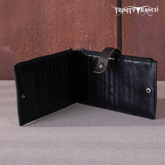 Trinity Ranch Hair-On Cowhide Bi-Fold Wallet/Card