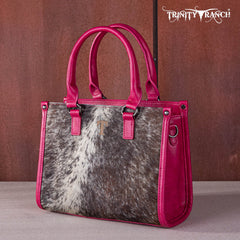 Trinity Ranch Hair On Cowhide Tooling Concealed Carry Tote/Crossbody