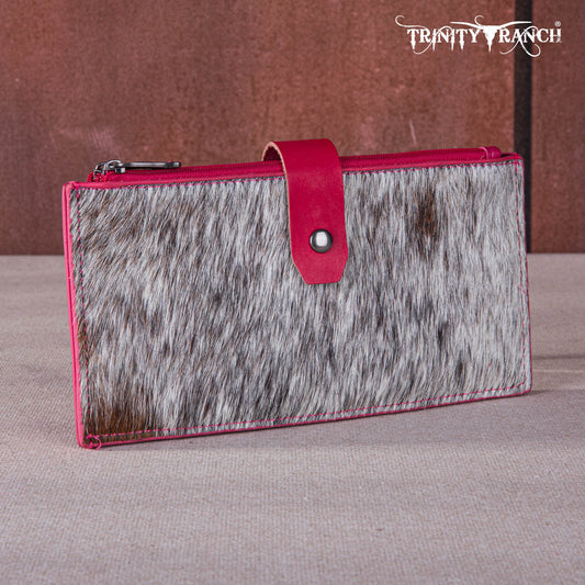 Trinity Ranch Hair-On Cowhide Bi-Fold Wallet/Card