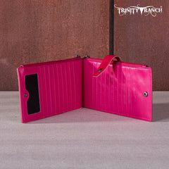 Trinity Ranch Hair-On Cowhide Bi-Fold Wallet/Card