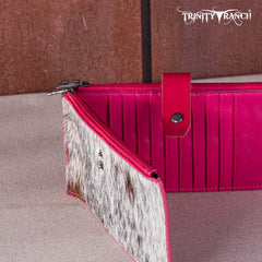 Trinity Ranch Hair-On Cowhide Bi-Fold Wallet/Card